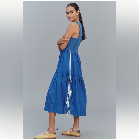 Anthropologie Daily Practice Bowline Sleeveless Midi Dress NEW - Picture 2 of 15